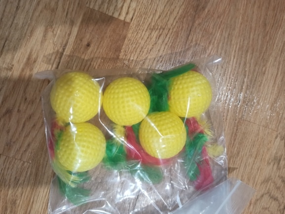 Colorful Pet Cat Toys Latex Balls photo review