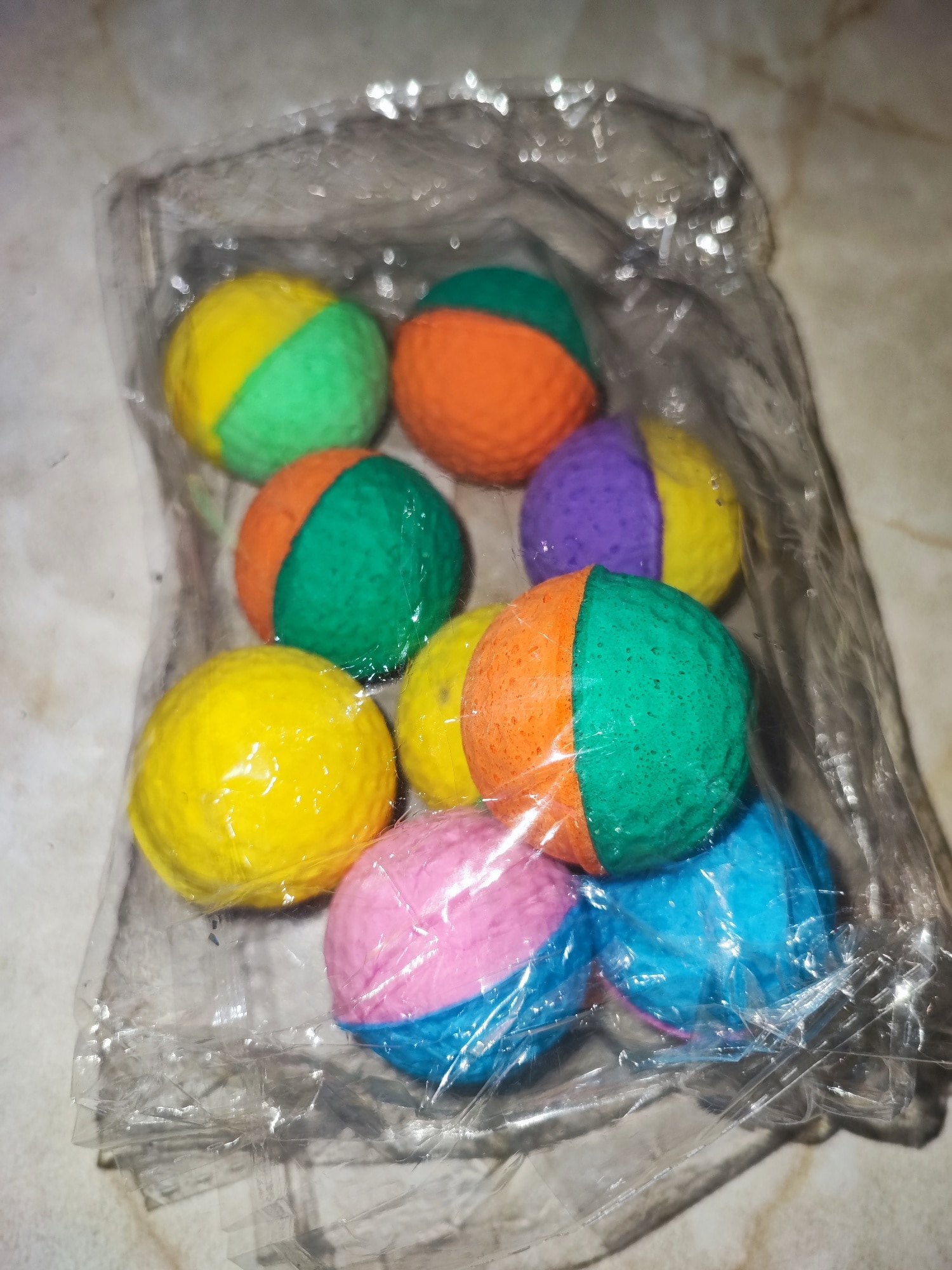 Colorful Pet Cat Toys Latex Balls photo review