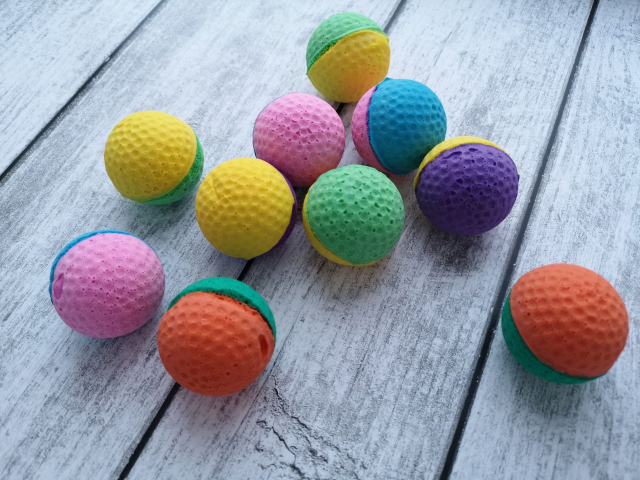 Colorful Pet Cat Toys Latex Balls photo review