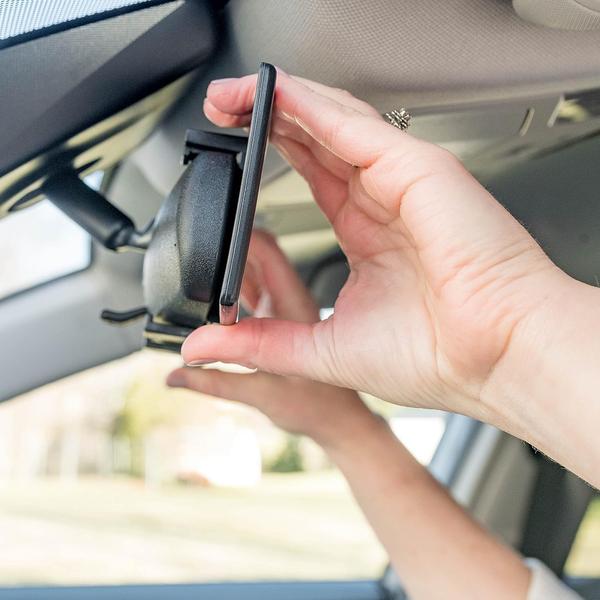Curved Clip-On Car Rearview Mirror With Wide Viewing Angle