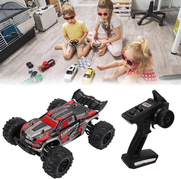 RC Car With LED Remote Control High Speed Drift Monster Truck For Kids