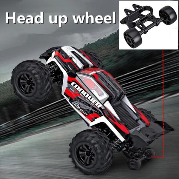 RC Car With LED Remote Control High Speed Drift Monster Truck For Kids