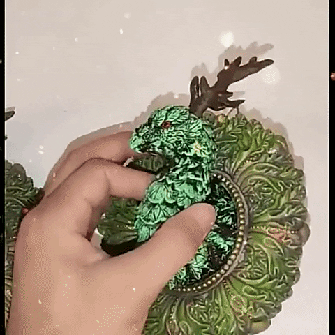 Forest Dragon Plastic Statue Wall Hanging Sculpture Decoration