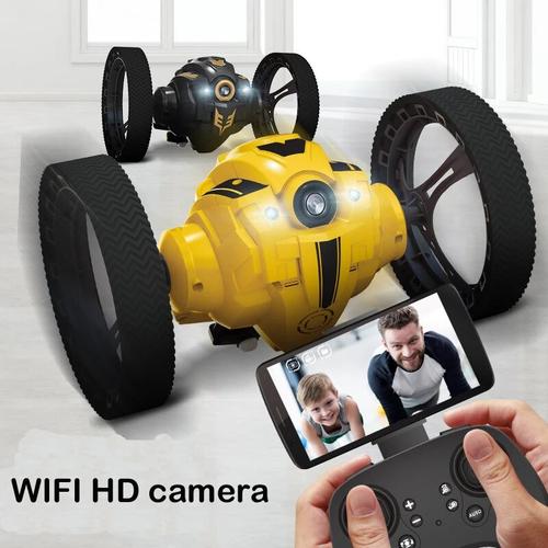 2.4GHz RC Stunt Bounce Car with WiFi Camera For Kids