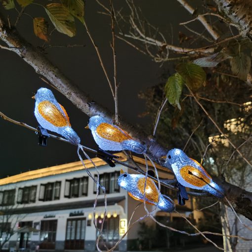 2.5M Solar Bird Led String Lights Outdoor Waterproof Christmas Tree Decoration