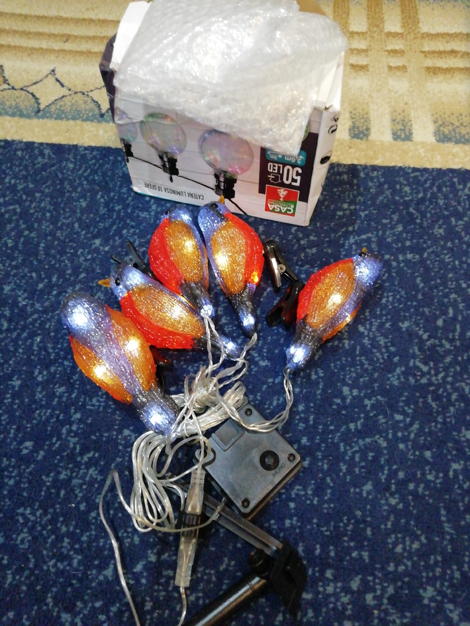 2.5M Solar Bird Led String Lights Outdoor Waterproof Christmas Tree Decoration photo review