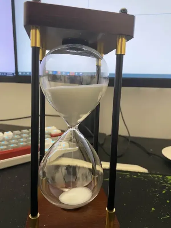 Wooden Hourglass Sand Timer For Home Decor photo review