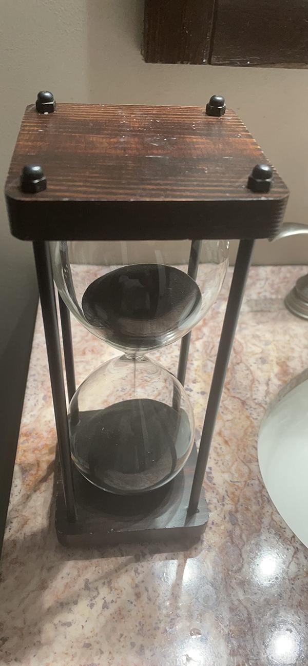Wooden Hourglass Sand Timer For Home Decor photo review