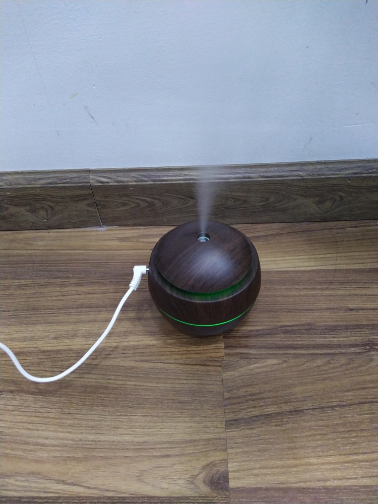 300ml Essential Oil Aroma Diffuser with Dark and Light Wood Grain photo review