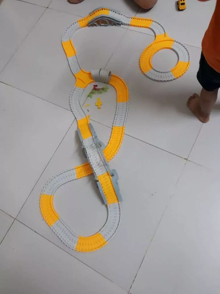 Children's Toy For Assembling Electric Car Tracks photo review