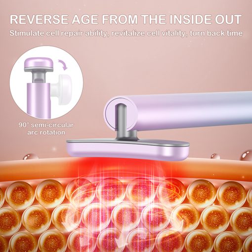 4-in-1 Facial Wand with LED Red Light Therapy and EMS Massage