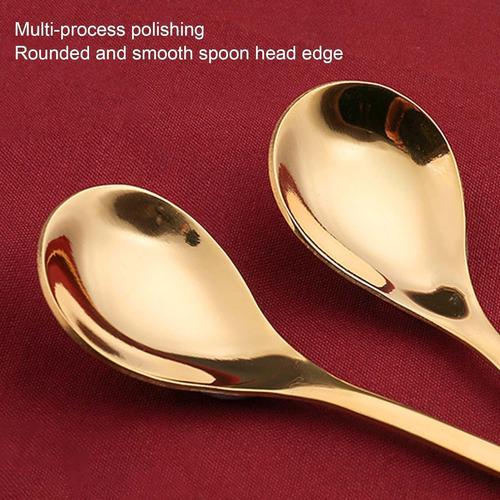 Metal Christmas Spoons with Santa Claus Design For Tableware And Party Decoration