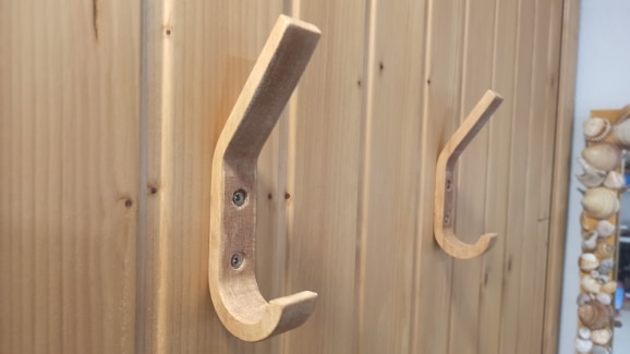 Wooden Fishhook Hooks for Bathroom and Storage photo review