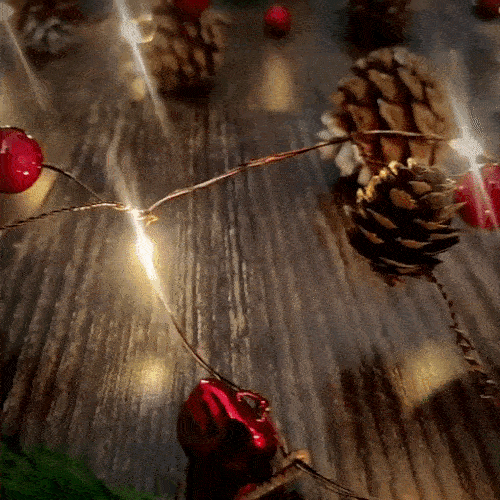LED Christmas Garland With Lights