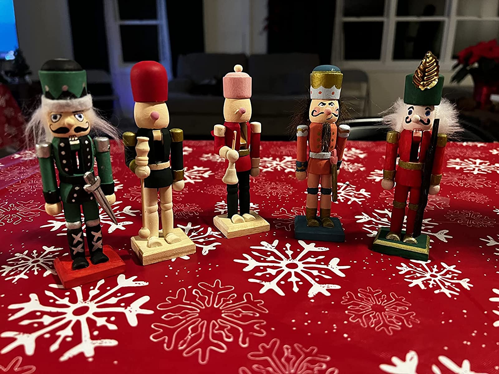 6 Pcs Wooden Nutcracker photo review