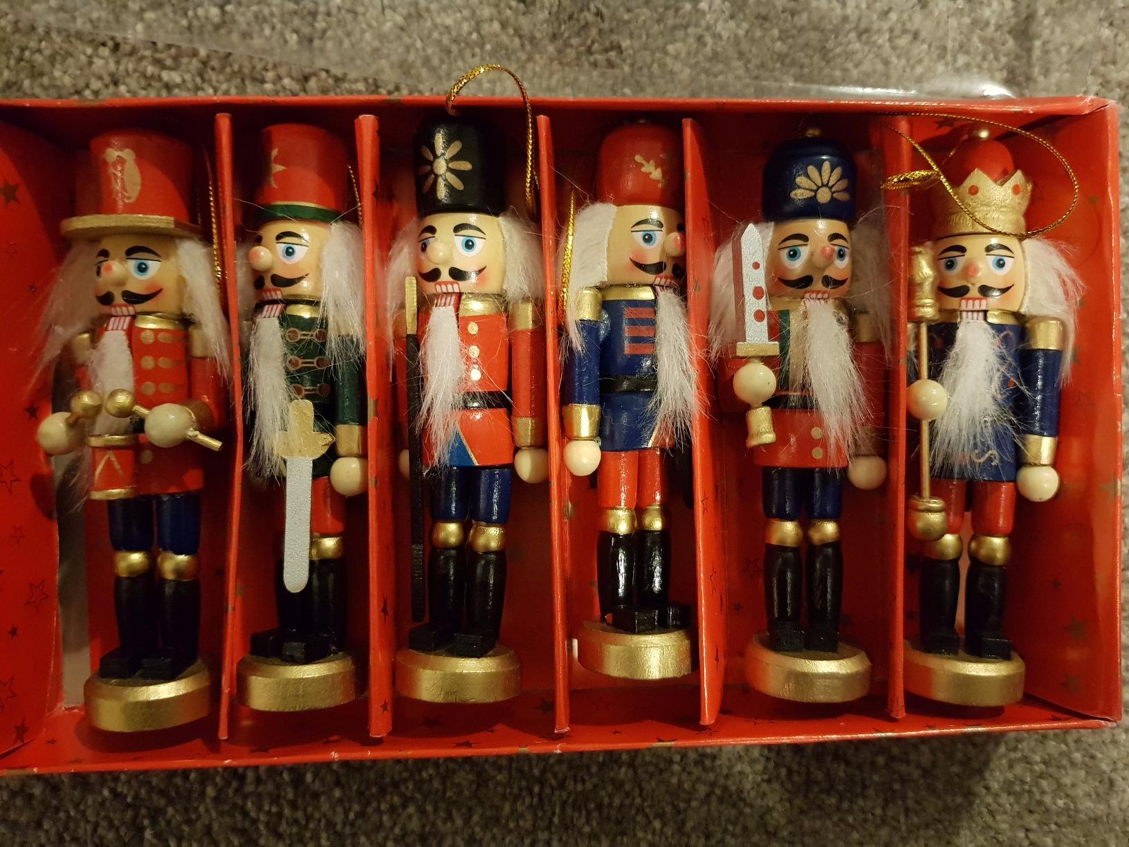 6 Pcs Wooden Nutcracker photo review