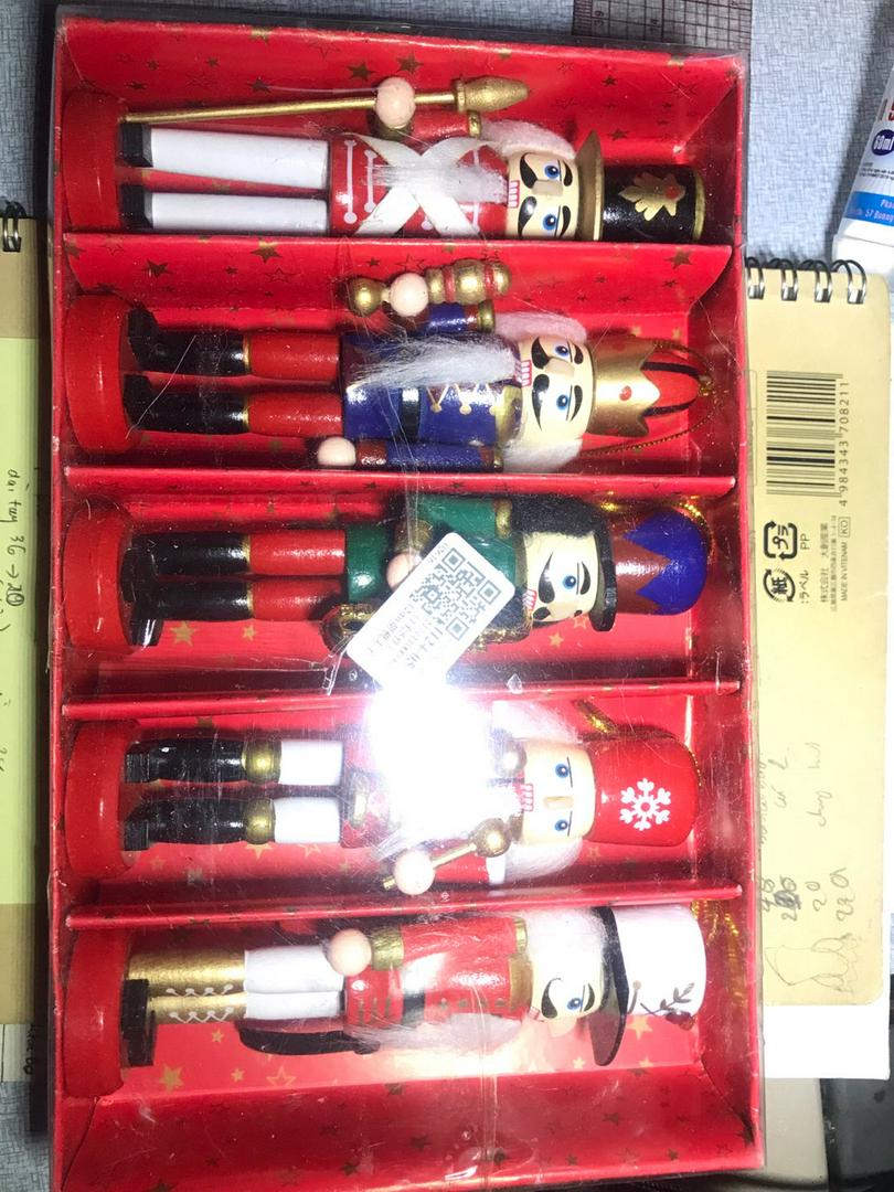 6 Pcs Wooden Nutcracker photo review