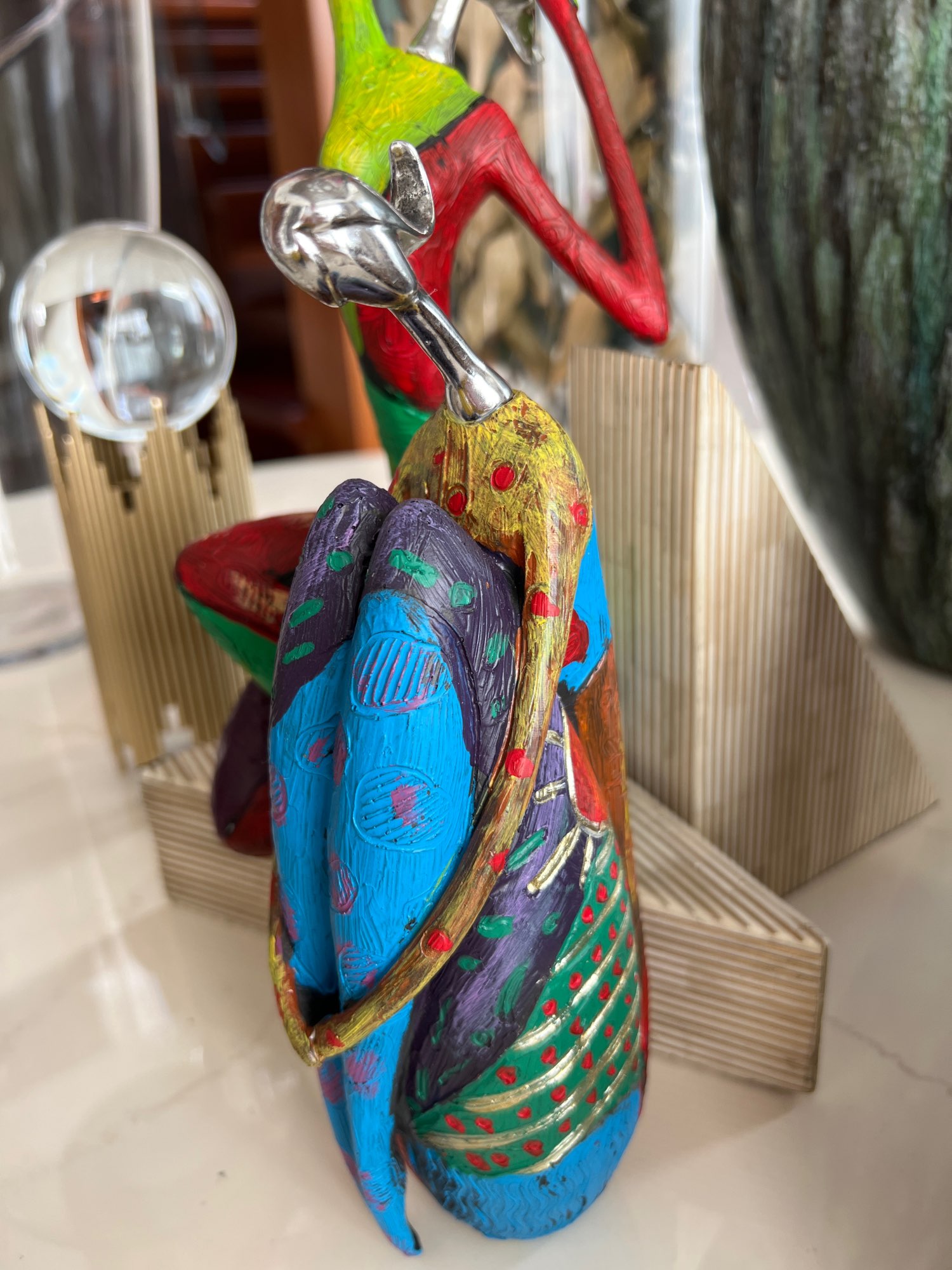 Colorful Abstract Figure Sculpture for Home Decoration photo review