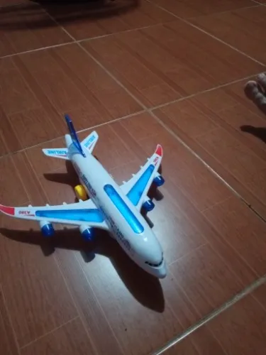 Toy Airplane Model With Lights And Music For Kids photo review