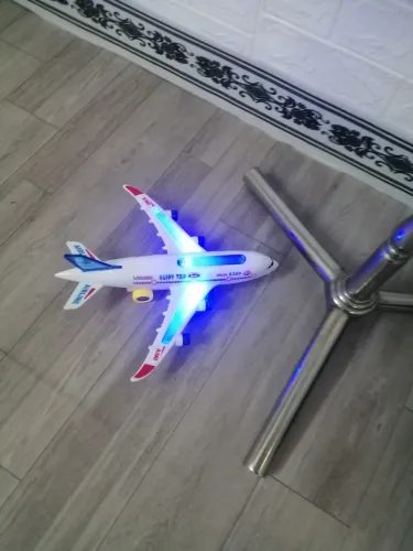 Toy Airplane Model With Lights And Music For Kids photo review