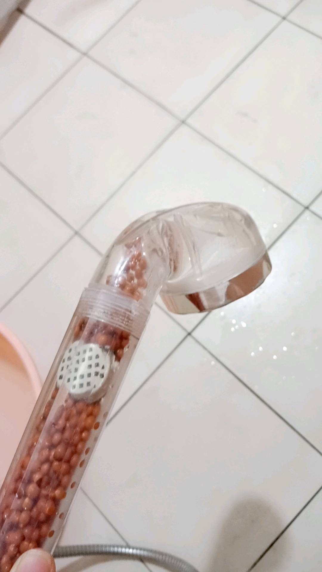 Aquapower Ionic Filtration Shower Head, Clear photo review