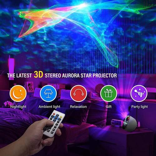 Galaxy Starry Sky Projector Night Light For Home Bedroom Decor