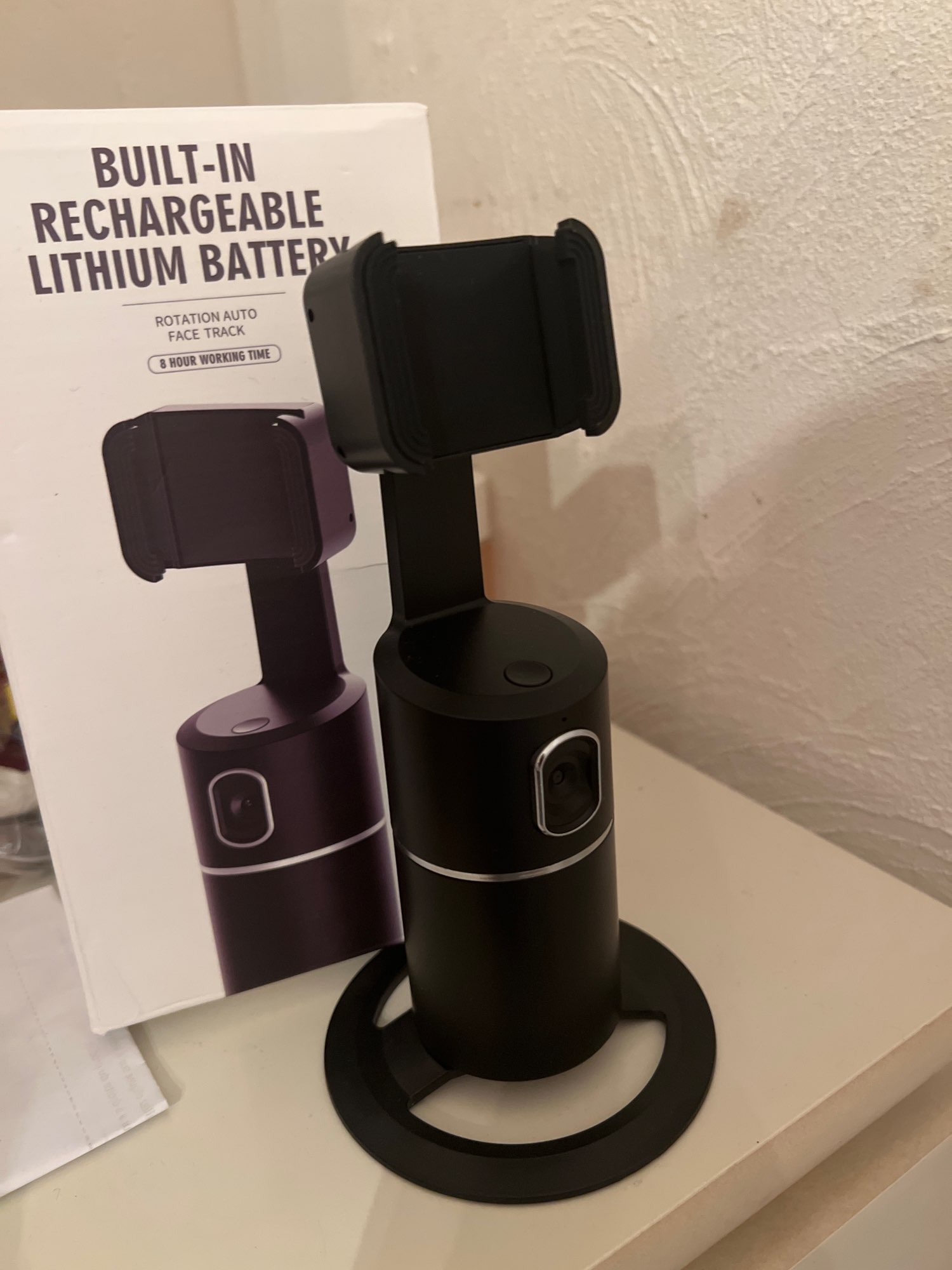 Auto-Tracking Phone Holder, 360 Gimbal Stabilizer, For Vlog, Tiktok, Livestreams photo review