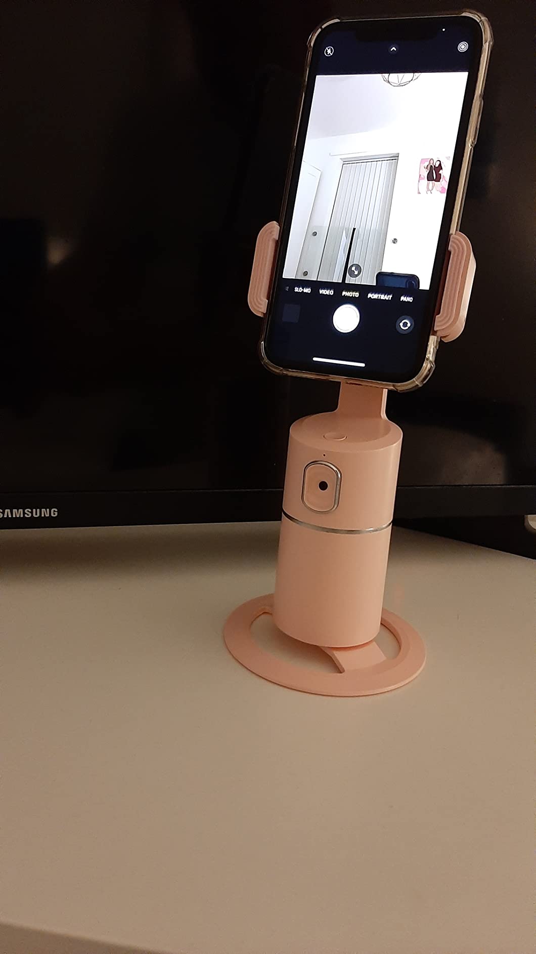 Auto-Tracking Phone Holder, 360 Gimbal Stabilizer, For Vlog, Tiktok, Livestreams photo review