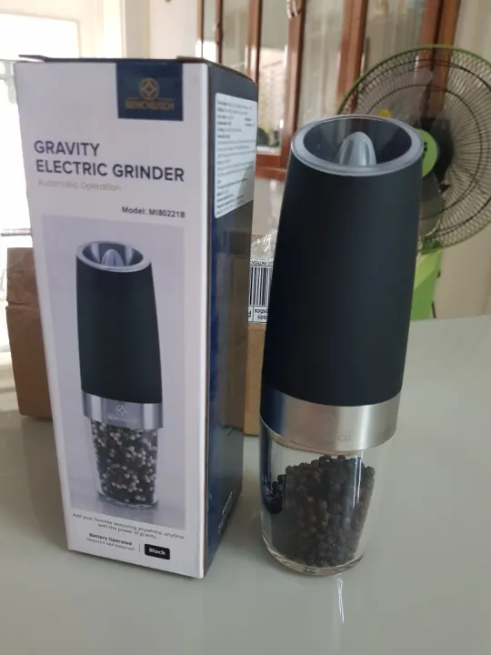 Automatic Electric Gravity Induction Salt And Pepper Grinder photo review