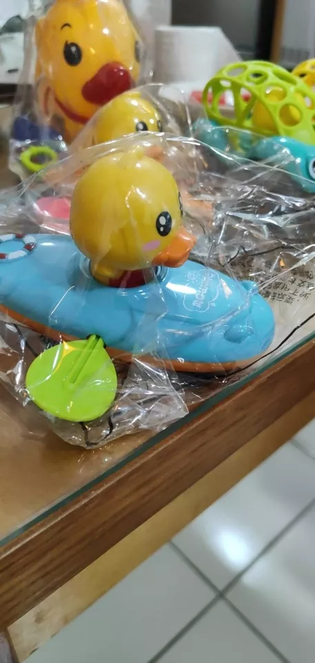 Toy Boat With Cute Duck-Shaped Bathtub For Babies, Convenient photo review