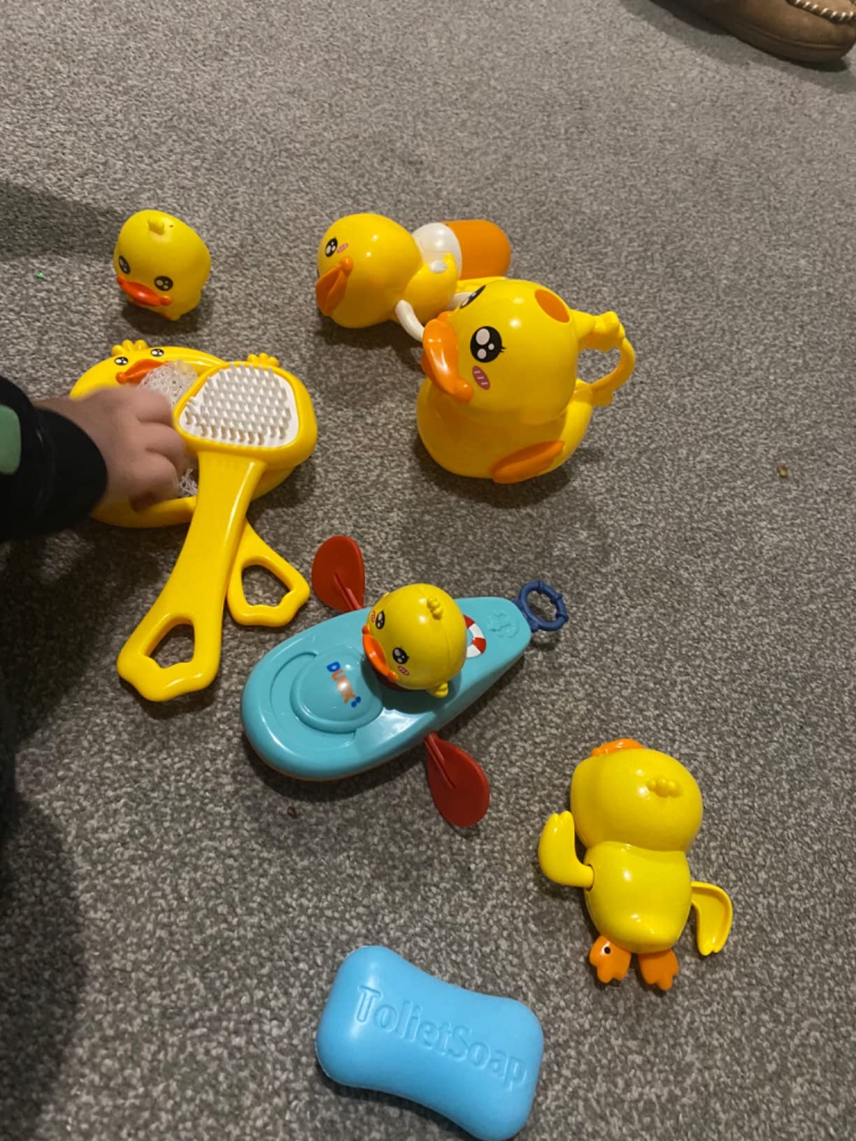 Toy Boat With Cute Duck-Shaped Bathtub For Babies, Convenient photo review