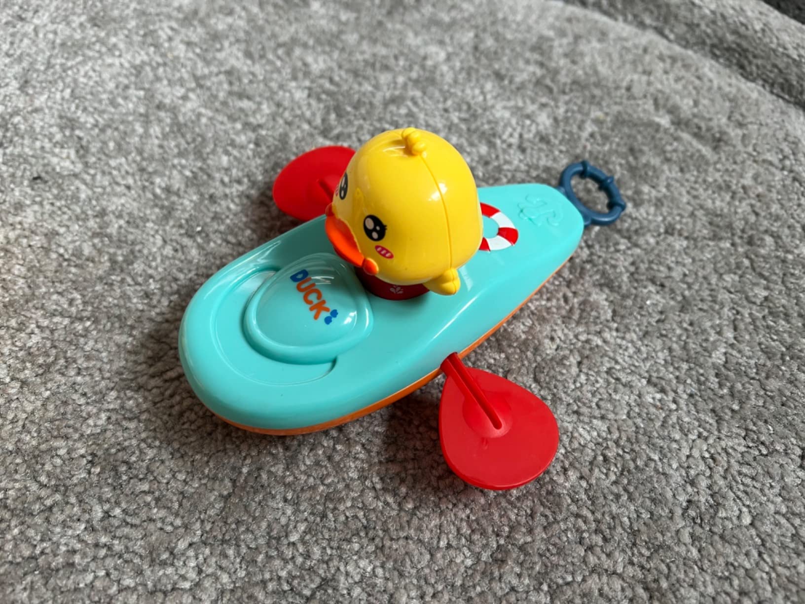 Toy Boat With Cute Duck-Shaped Bathtub For Babies, Convenient photo review