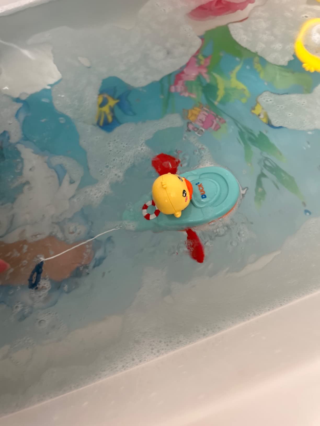 Toy Boat With Cute Duck-Shaped Bathtub For Babies, Convenient photo review