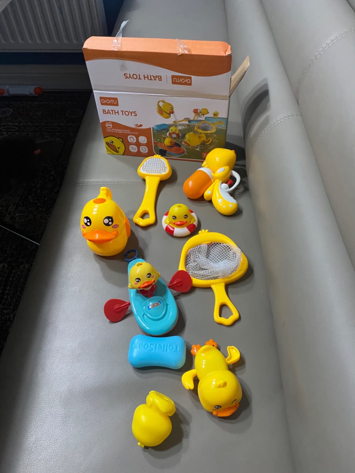 Toy Boat With Cute Duck-Shaped Bathtub For Babies, Convenient photo review