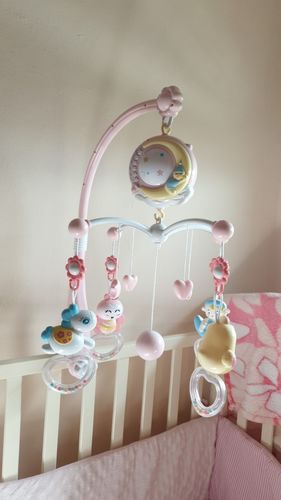 Baby Crib Musical Mobile With Projector, Baby Music Bedside Bell Projection photo review