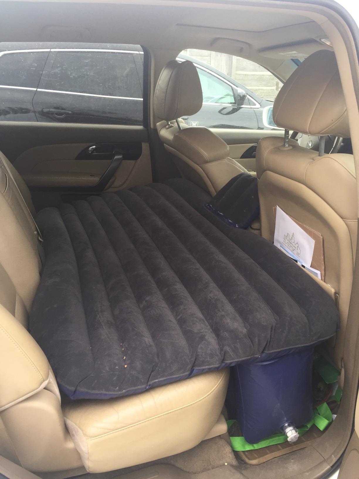 Backseat Inflatable Mattress, Creative And Simple Car Rear Inflatable Bed photo review