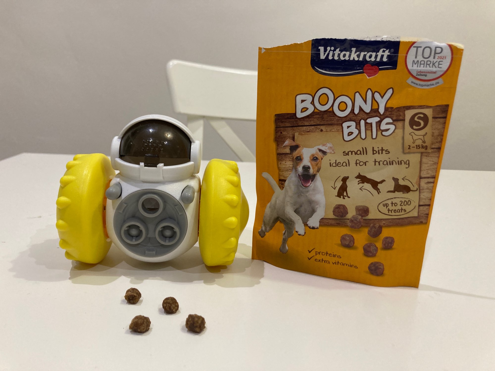 Interactive Pet Food Dispenser Toy for Dogs photo review