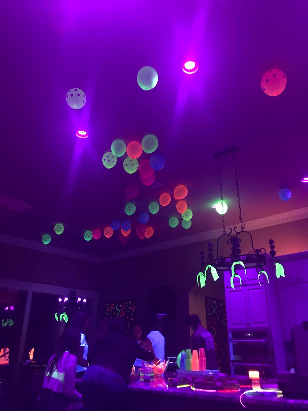 Blacklight Party Balloons That Glow In The Dark Under Blacklight photo review