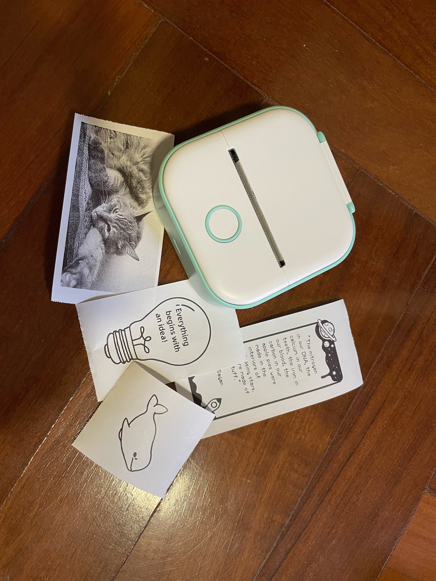 Convenient Bluetooth Compatible Pocket Printer photo review