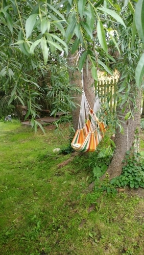 Brazilian Hammock Chair Hanging Rope Swing, Red photo review