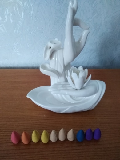 Buddha Lotus Waterfall Incense Burner photo review