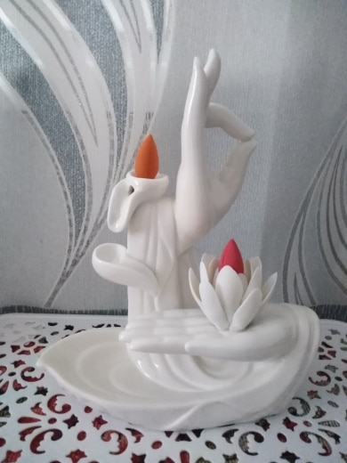 Buddha Lotus Waterfall Incense Burner photo review