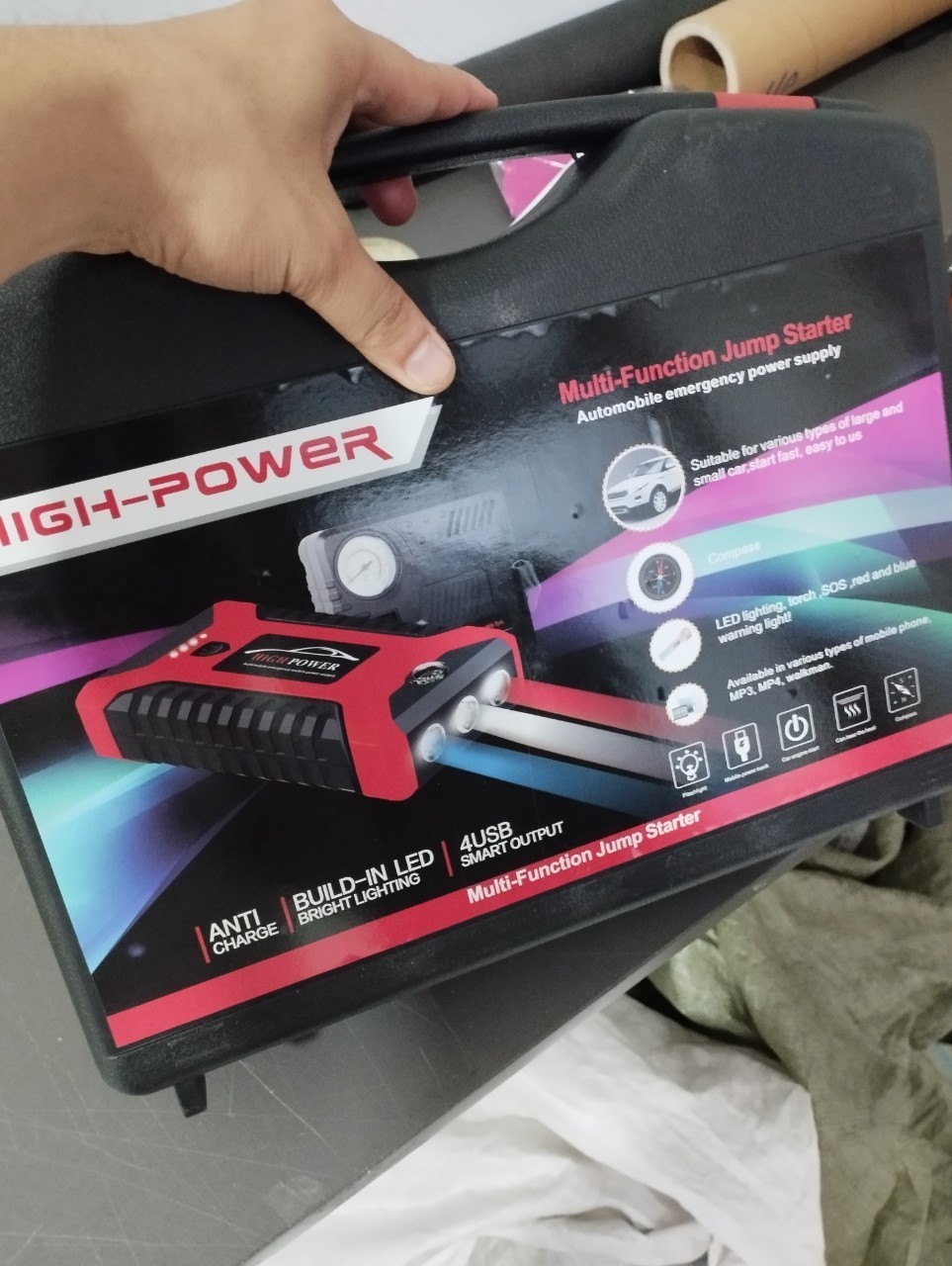 Car Jump Starter - Portable Battery Booster - Charger Power Bank Starting Device photo review