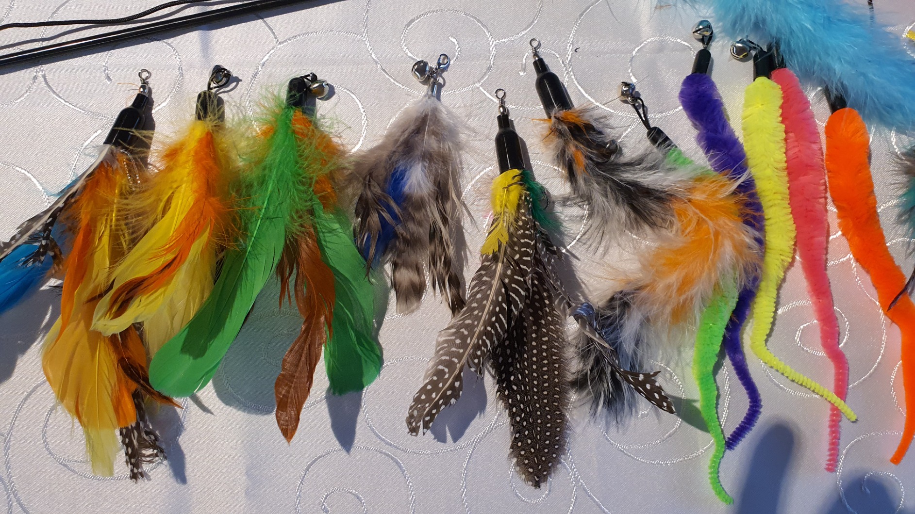 Cat Toys with Retractable Feathers and Bell photo review