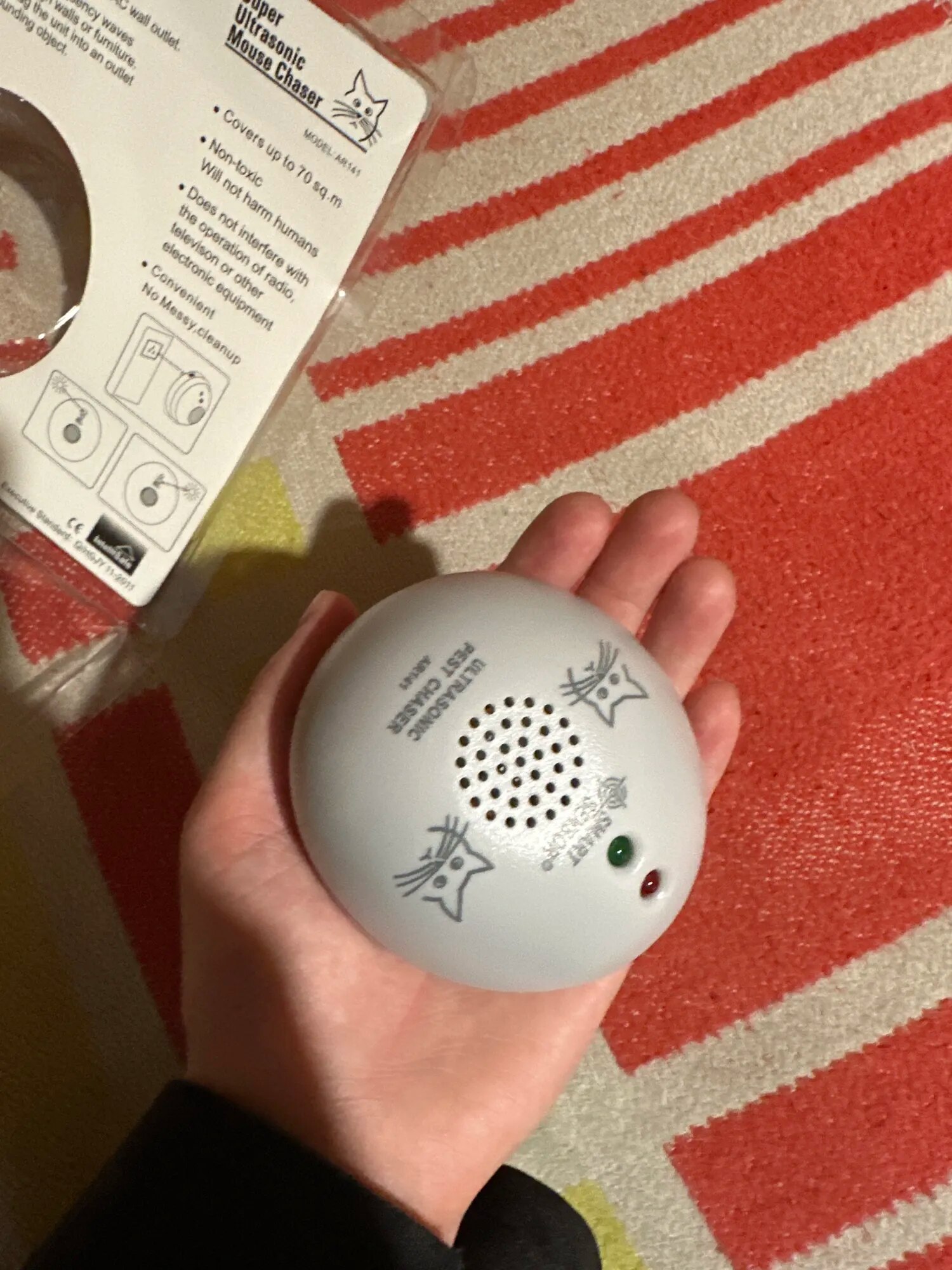 Rechargeable Ultrasonic Pest Control Rodent Repeller For Mice And Rats photo review