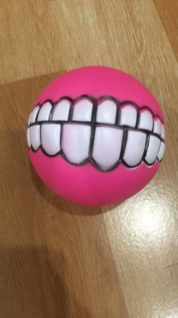 Chewy Dog Toy Ball With Teeth photo review