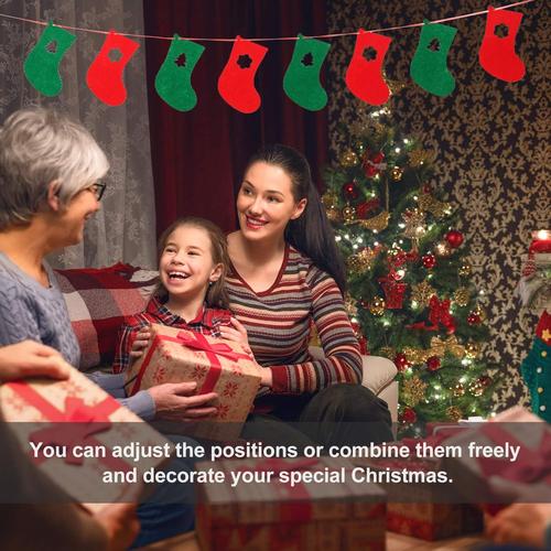 Christmas Banner With Santa Claus For Home Decorations