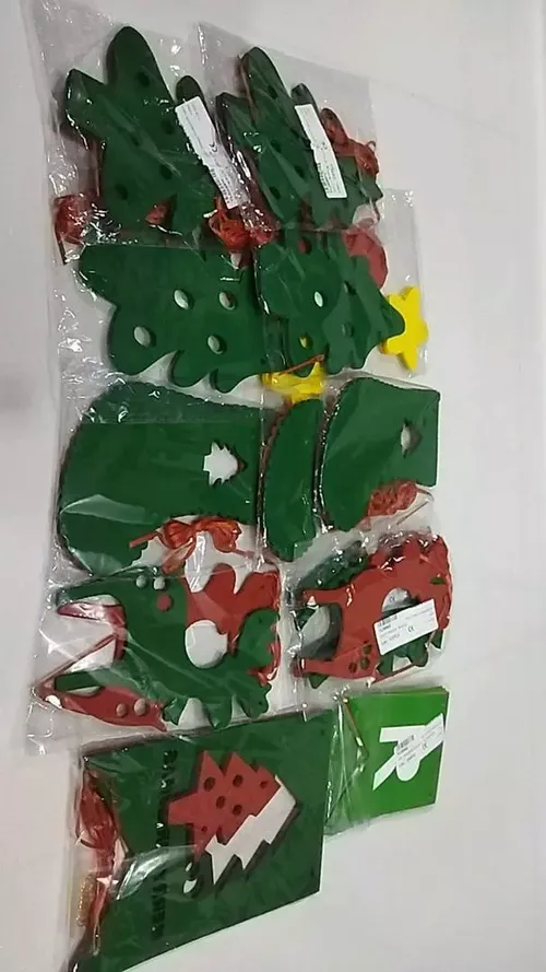 Christmas Banner With Santa Claus For Home Decorations photo review