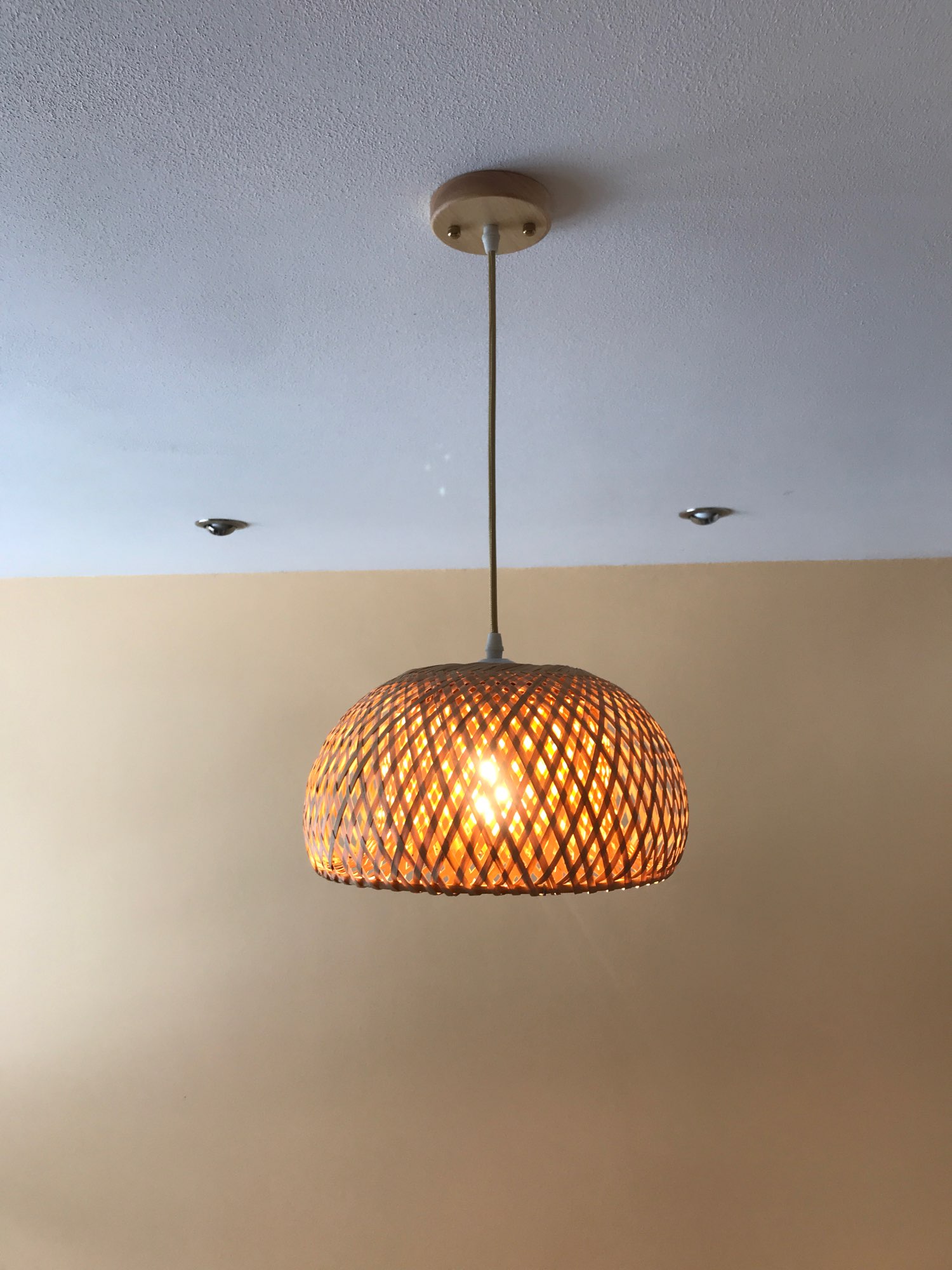 Classic Bamboo Chandelier with Rattan Pendant Light for Home Decor photo review
