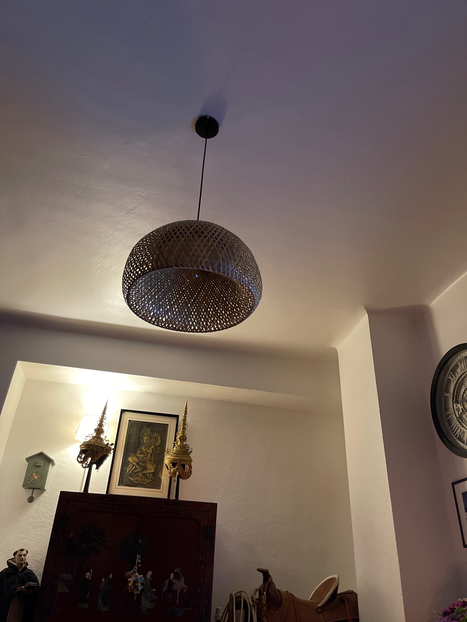 Classic Bamboo Chandelier with Rattan Pendant Light for Home Decor photo review
